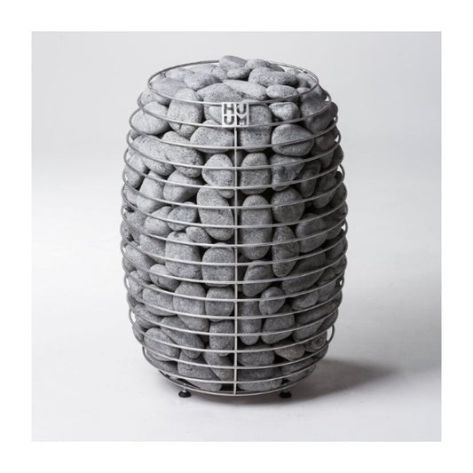 HIVE Series 18 kW Sauna Heater - full view with rocks