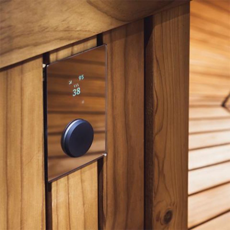 UKU Mirror WiFi Sauna Heater Control | HUUM - mounted