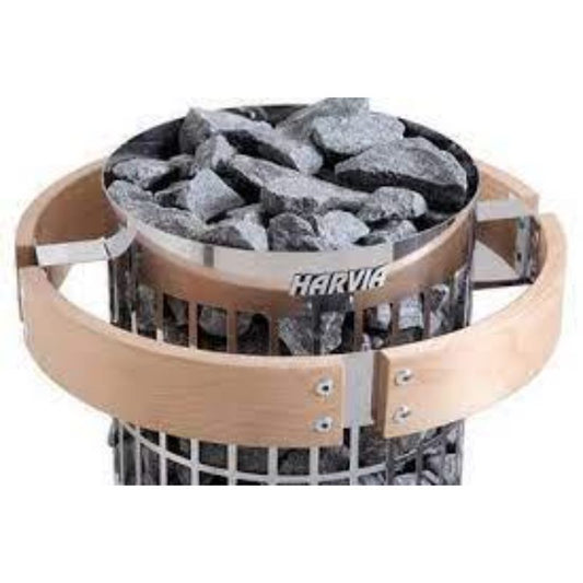 Harvia HPC4 Safety-Railing on a heater