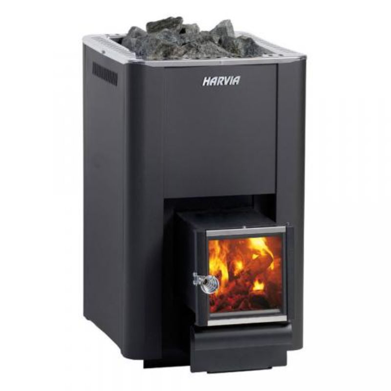 Harvia Pro 20 with exterior feed - close up