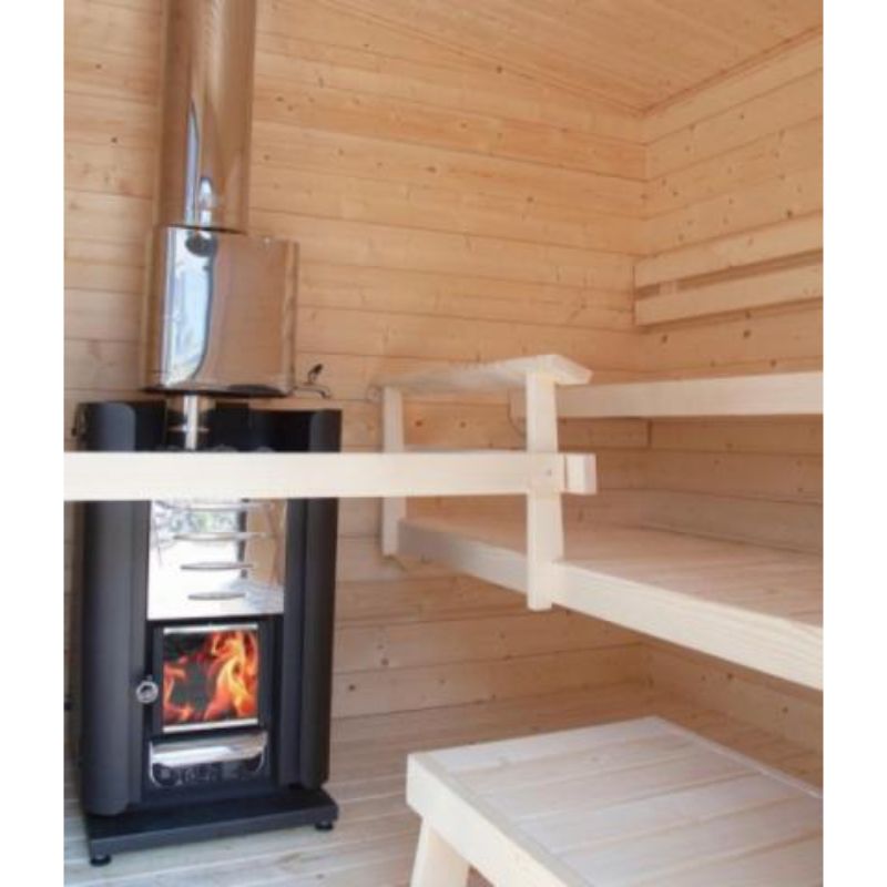 Harvia Full Protective Sheath for M Series Sauna Stoves - in use