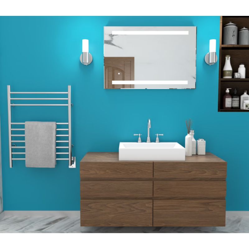 Ingrid - Wall-Mounted LED Backlit Mirror - installed in bathroom