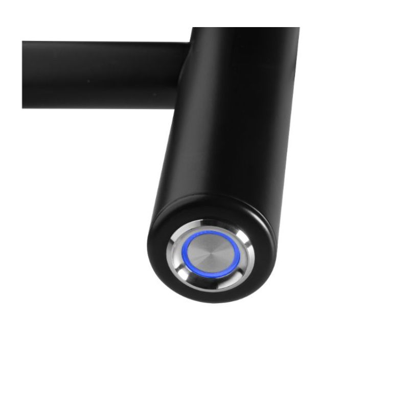 WarmlyYours Inifinity TW-F10BS-HP Towel Warmer - Dual Connection - Black Finish