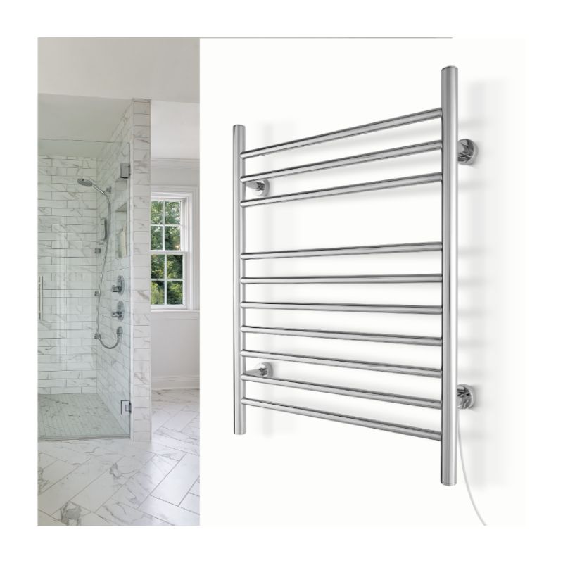 WarmlyYours Inifinity TW-F10BS-HP Towel Warmer - Dual Connection - Polished Finish