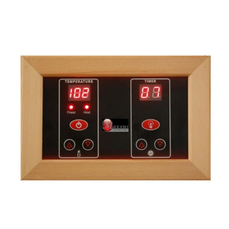 Maxxus Indoor Infrared Sauna MX-M206-01 FS CED Full Spectrum, Cedar  - sauna control panel