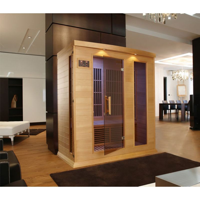 Maxxus MX-K306-01 | 3 Person Low EMF Indoor FAR Infrared Sauna - Hemlock or Cedar