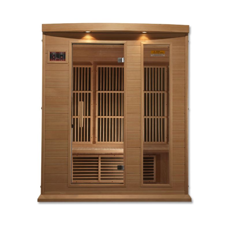 Maxxus MX-K306-01 | 3 Person Low EMF Indoor FAR Infrared Sauna - Hemlock or Cedar