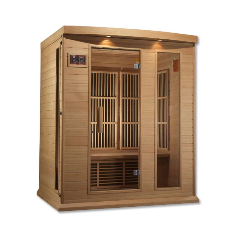 Maxxus MX-K306-01 | 3 Person Low EMF Indoor FAR Infrared Sauna - Hemlock or Cedar