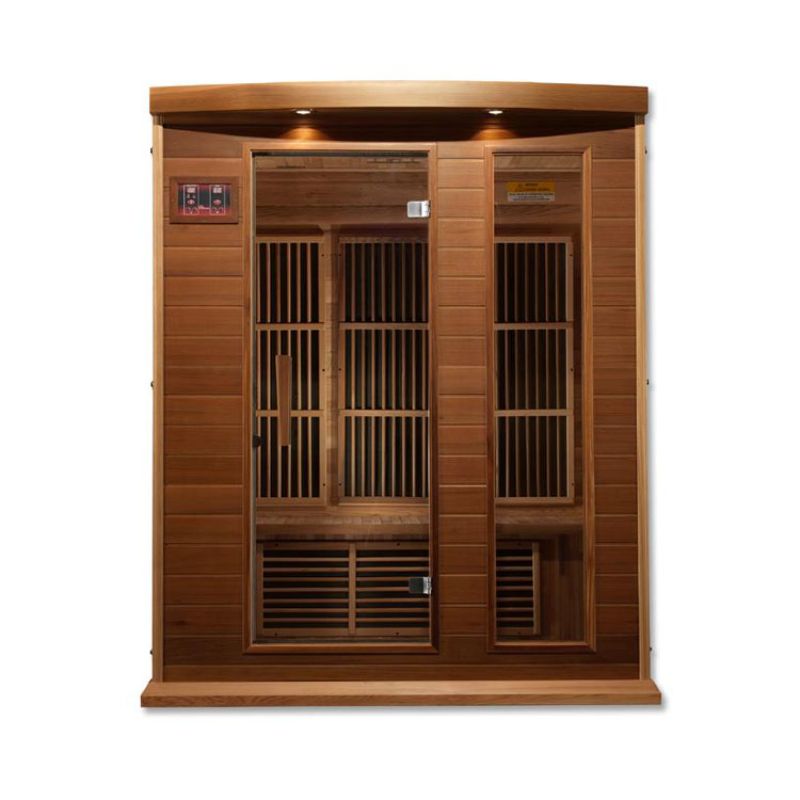 Maxxus MX-K306-01 | 3 Person Low EMF Indoor FAR Infrared Sauna - Hemlock or Cedar