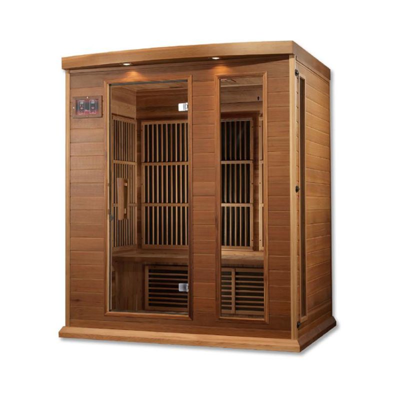 Maxxus MX-K306-01 | 3 Person Low EMF Indoor FAR Infrared Sauna - Hemlock or Cedar
