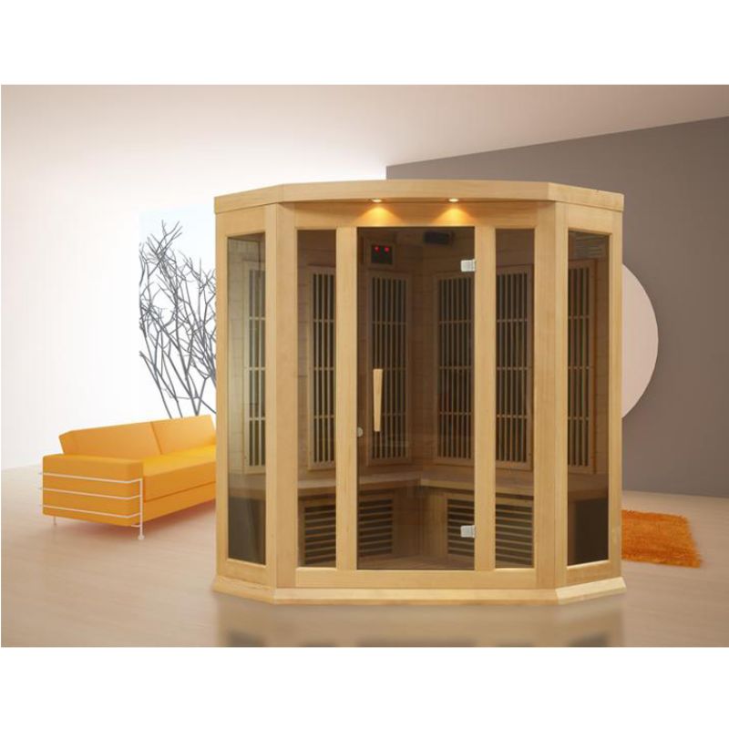 Maxxus MX-K356-01 ZF | 3 Person Corner Near Zero EMF FAR Indoor Infrared Sauna
