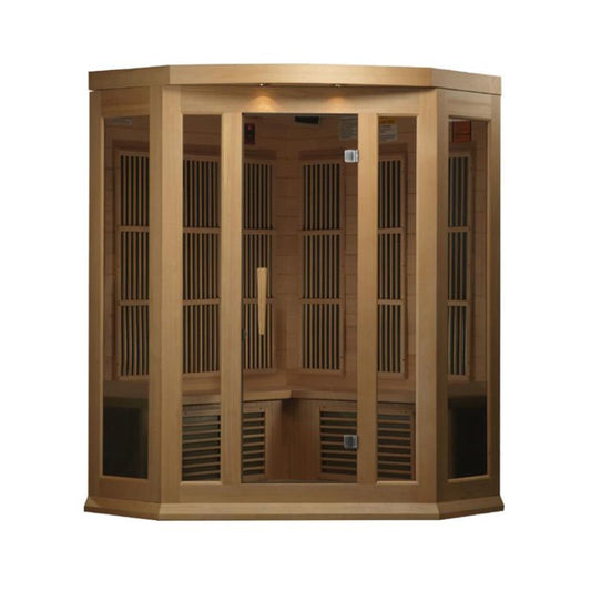 Maxxus MX-K356-01 ZF Corner Infrared Sauna - full view, no background