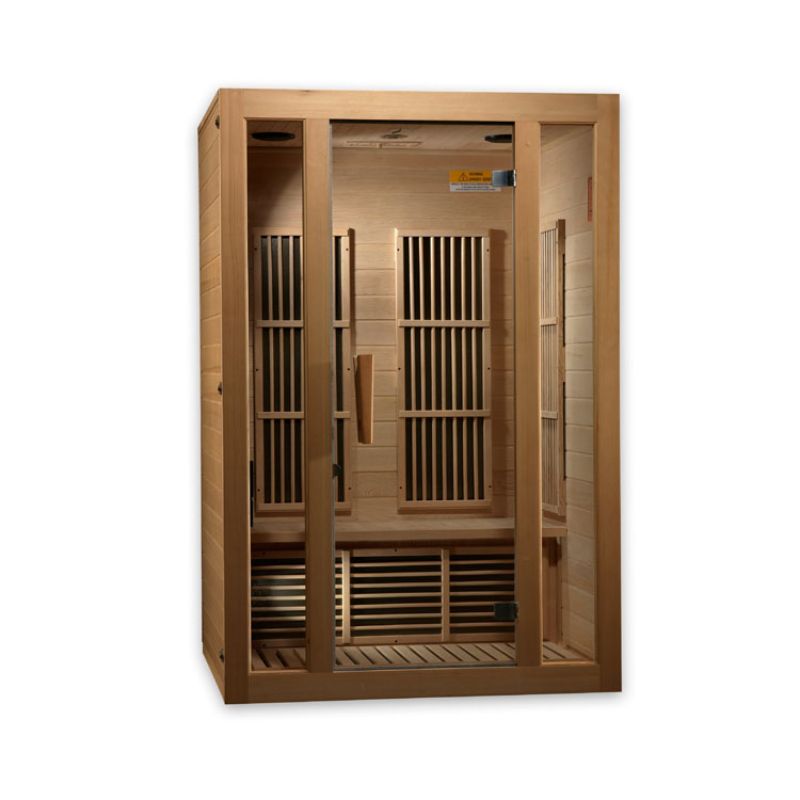 Maxxus Sauna Seattle MX-J206-01 - 2 Person Low EMF Indoor FAR Infrared Sauna - interior