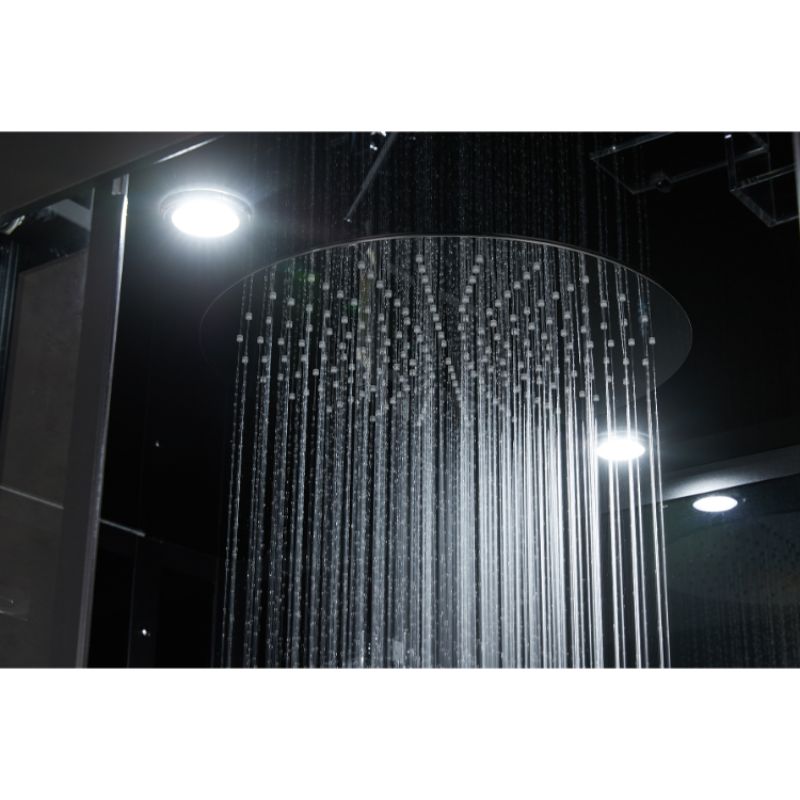 Maya Bath Platinum Lucca Steam Shower with TV - rainfall shower head