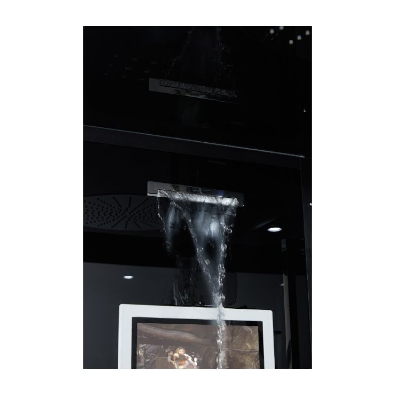 Maya Bath Platinum Lucca Steam Shower with TV - waterfall