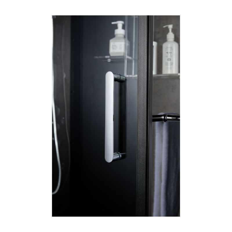 Maya Bath Platinum Lucca Steam Shower with TV - handle