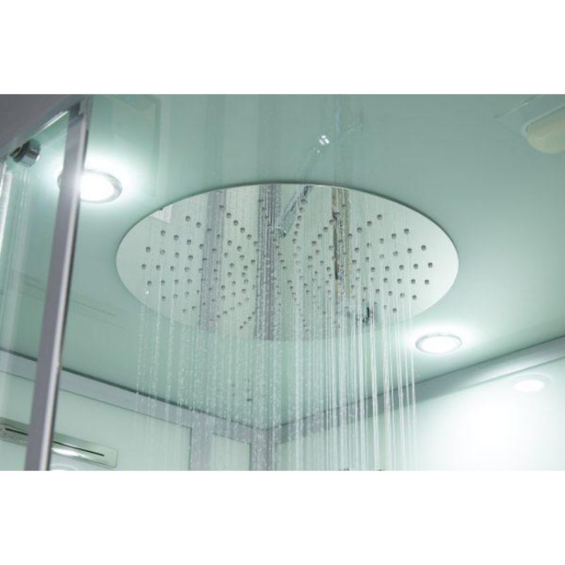 Maya Bath Platinum Lucca Steam Shower with TV - rainfall shower head