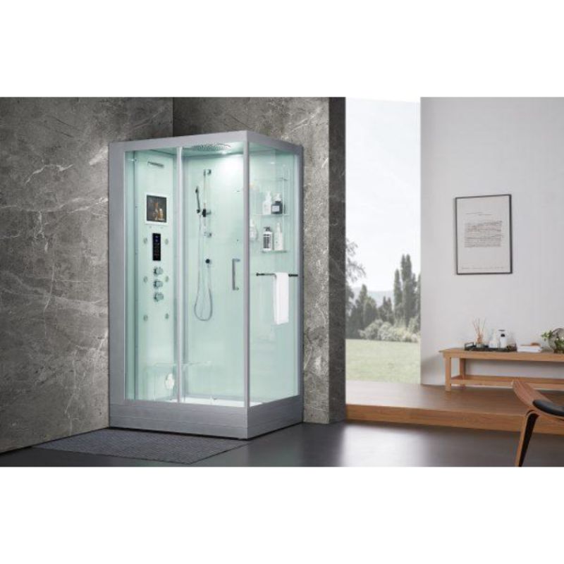 Maya Bath Platinum Lucca Steam Shower with TV