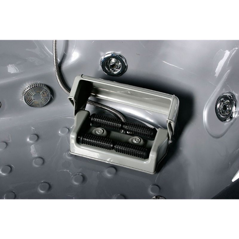 Maya Bath Platinum Superior Steam Shower & Tub Combo - foot massager