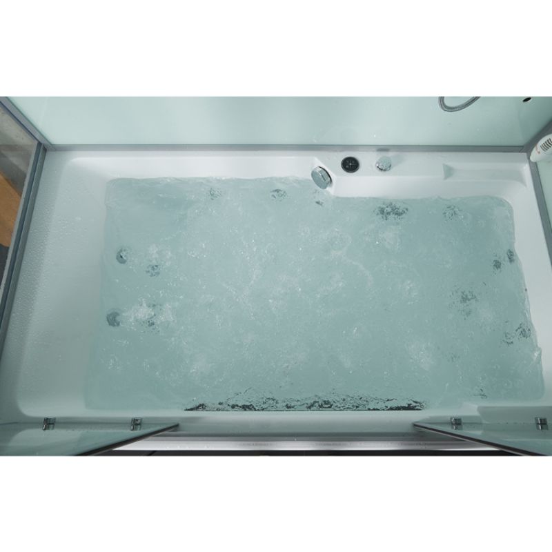 Maya Bath Platinum Catania Steam Shower - tub full of water