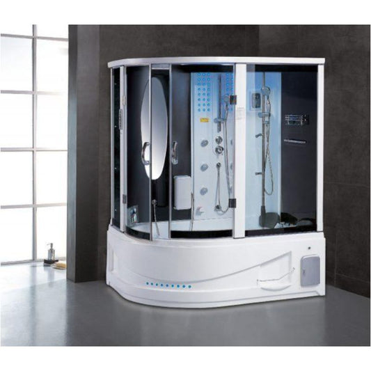 Maya Bath Platinum Siena Steam Shower & Tub Combo 4 kW