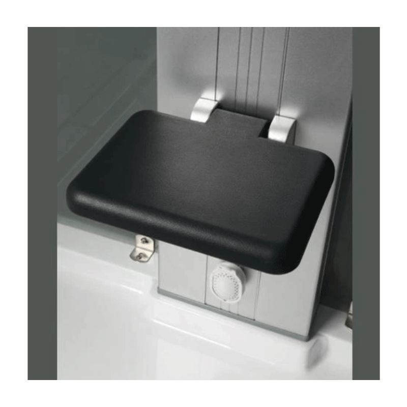 Mesa WS-301/A | 36 x 36 Space Saver Luxury 3 kW Steam Shower - fold down seat