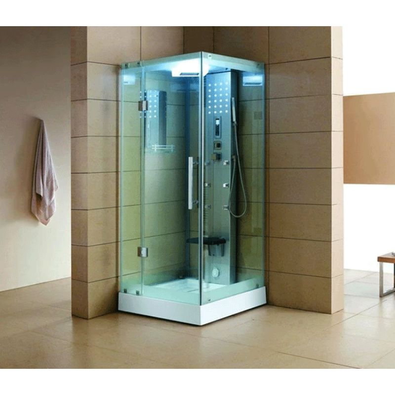 Mesa WS-301/A | 36 x 36 Space Saver Luxury 3 kW Steam Shower - clear