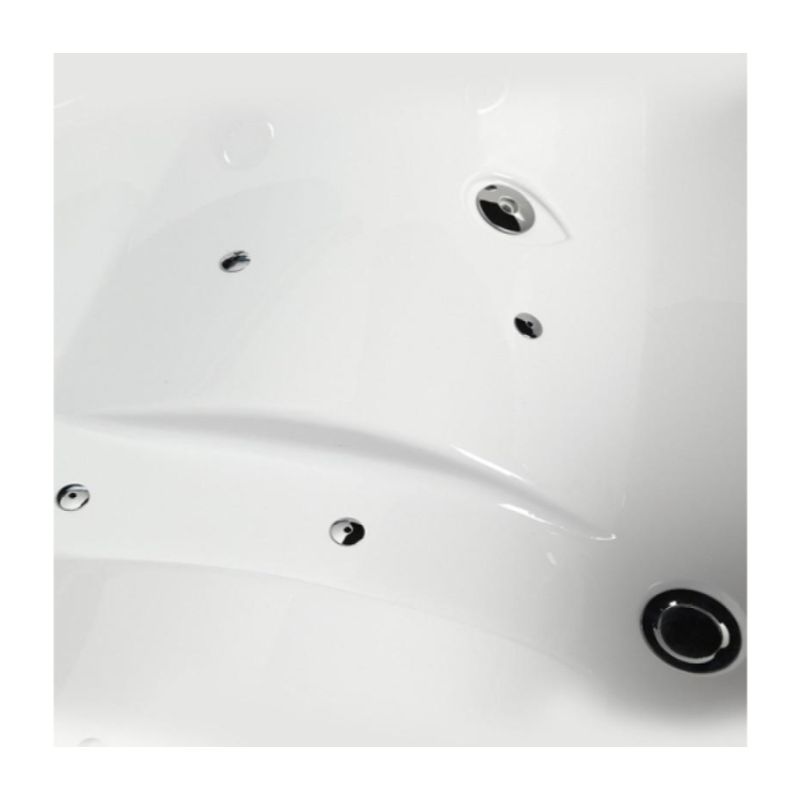 Mesa WS-150150-Corner Whirlpool Tub-Jets