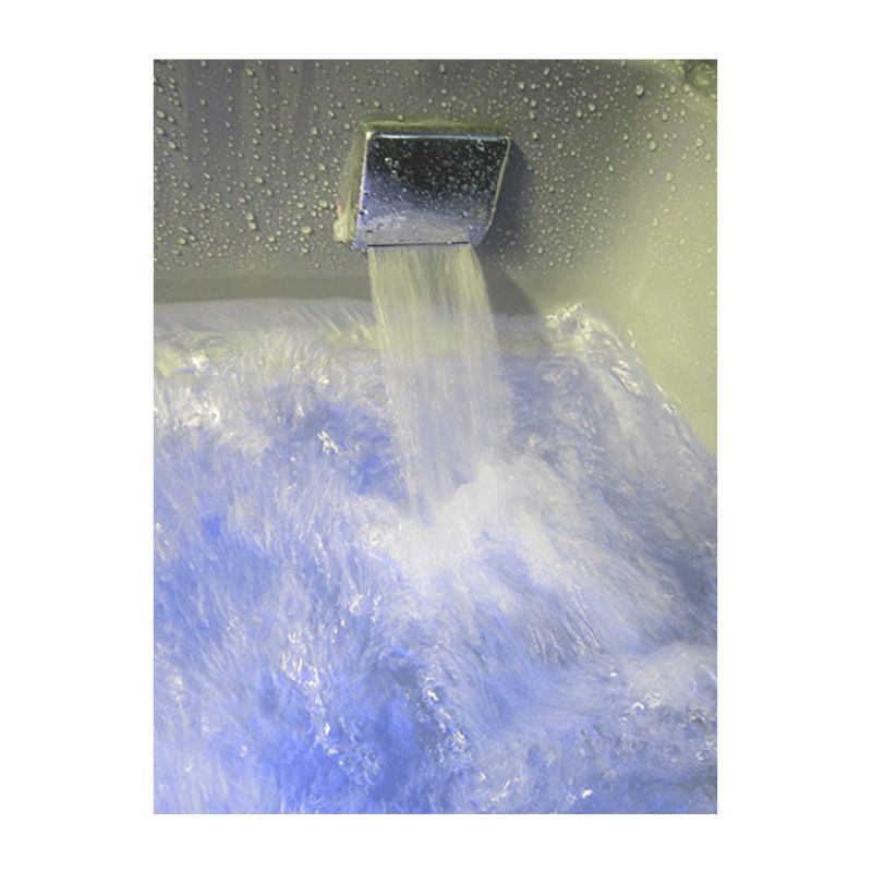 Mesa WS-501-white luxury steam shower-tub-combo-Hydro therapy