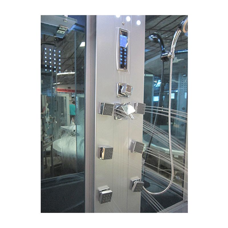 Mesa WS-501-white luxury steam shower-tub-combo-Massage Jets