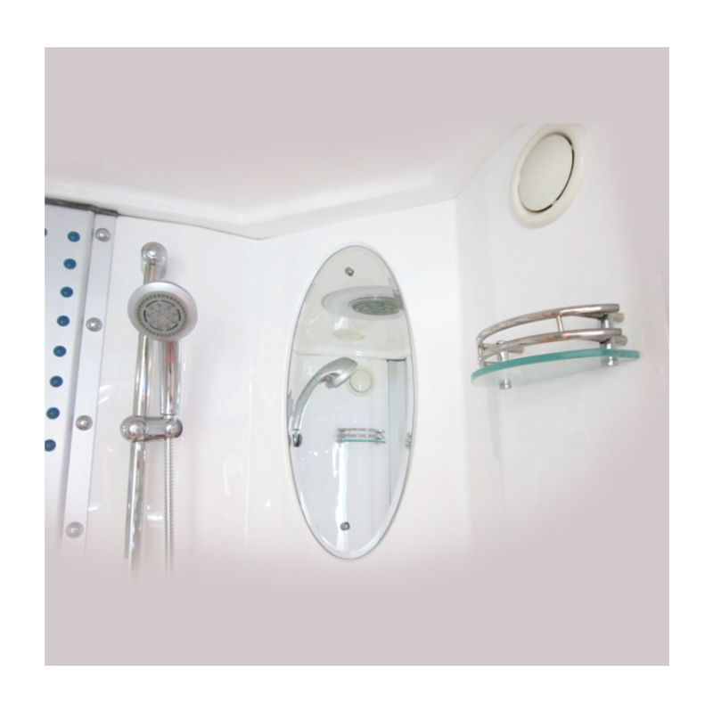 Mesa WS-803A - Luxury Steam Shower - clear with Mirror