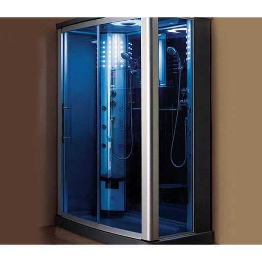 Mesa WS-803L Luxury Steam Shower - Blue Glass