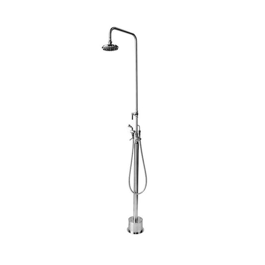 8” Sunflower Shower Head - Hand Spray & Hose - ADA Compliant - full view