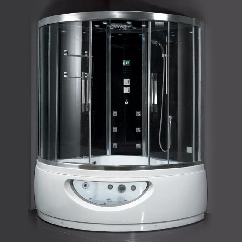 Ariel Platinum DA333 Luxury Steam Shower and Jet Tub - full view