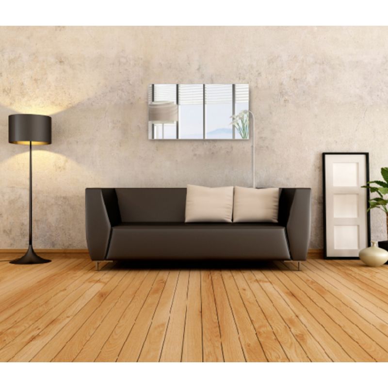 WarmlyYours Radiant Heating Panel Mirror IP-EM-GLS-MIR-0600 - installed over sofa