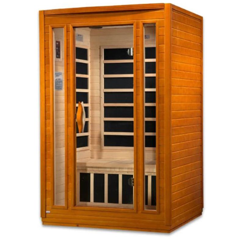 Dynamic Saunas San Marino DYN-6206-01 | 2 Person Low EMF Far Infrared Sauna - angle