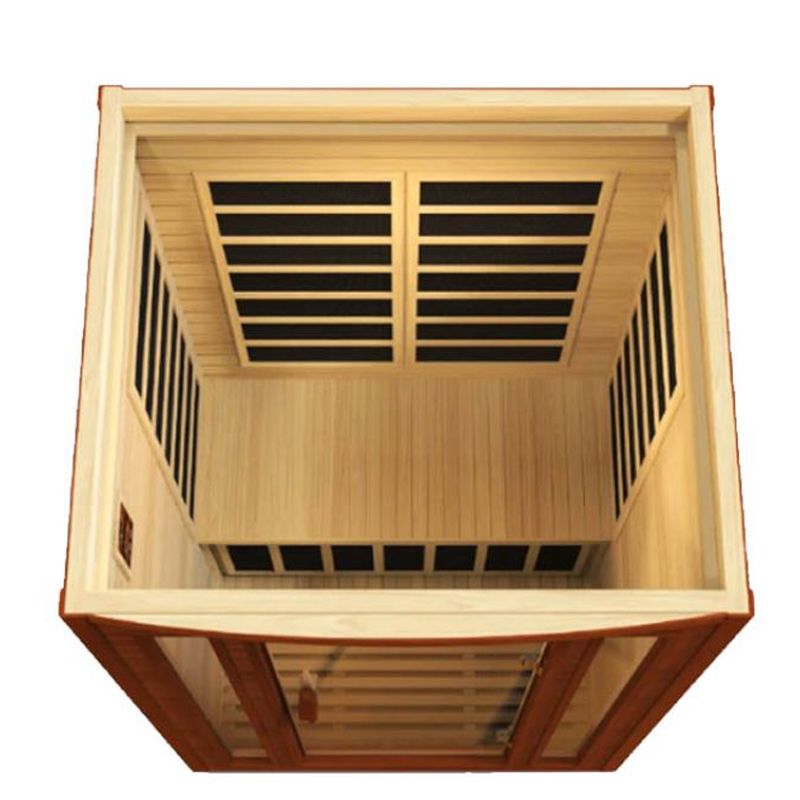 Dynamic Saunas San Marino DYN-6206-01 | 2 Person Low EMF Far Infrared Sauna - another top view cutaway