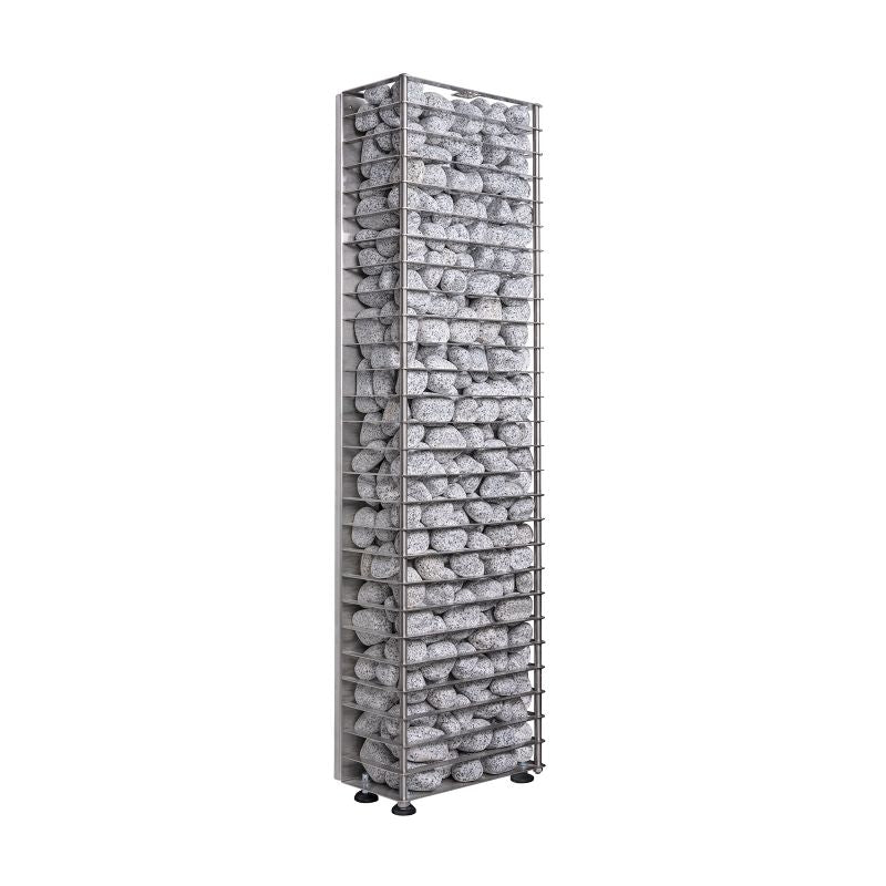 CLIFF Mini Series 3.5 kW Sauna Heater | HUUM - full angle view with rocks