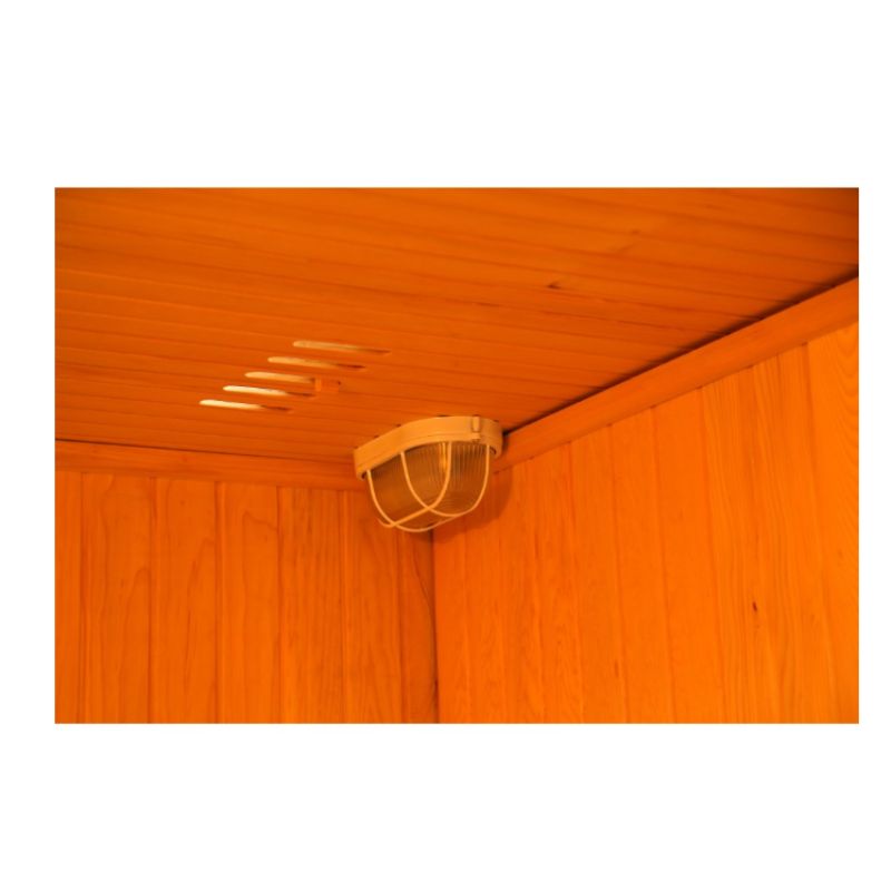 SunRay Southport HL300SN - 3 Person Indoor Traditional Steam Sauna-interior light
