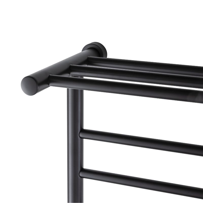 Summit Towel Warmer by Warmly Yours - Black with 8 Bars - finish details
