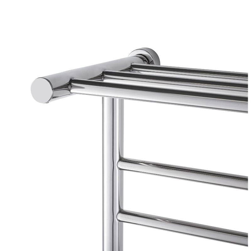 Summit Towel Warmer by Warmly Yours - Polished with 8 Bars - rail detail
