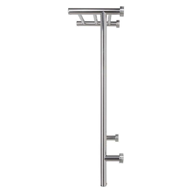 Summit Towel Warmer by Warmly Yours - Polished with 8 Bars - side view