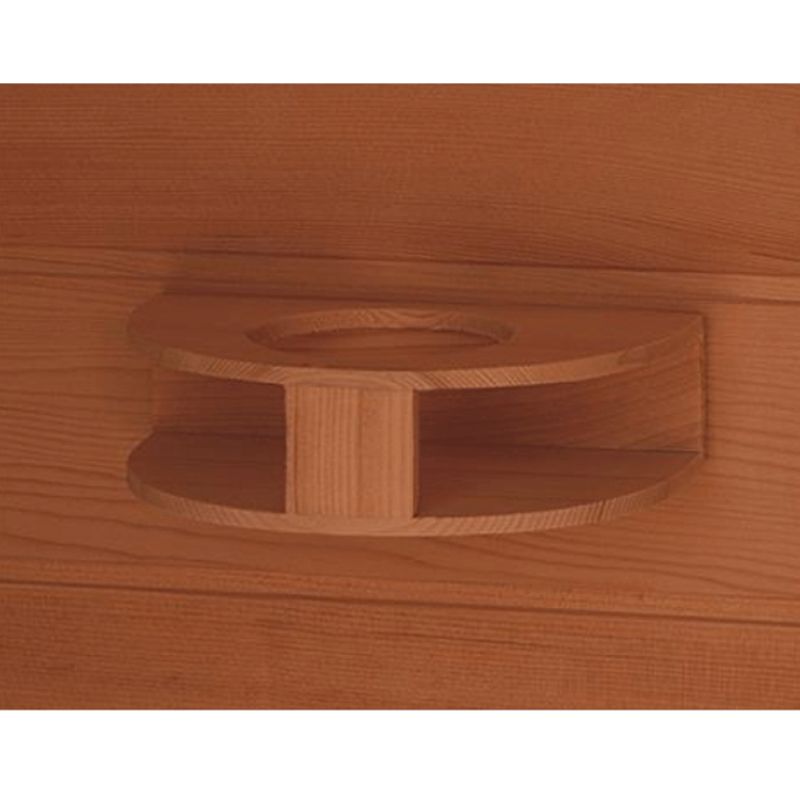 SunRay Cayenne HL400D - 4 Person Outdoor Infrared Sauna Hemlock-cup holder