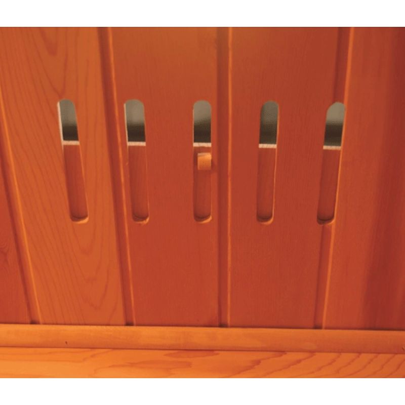 SunRay Cayenne HL400D - 4 Person Outdoor Infrared Sauna Hemlock-roof vent