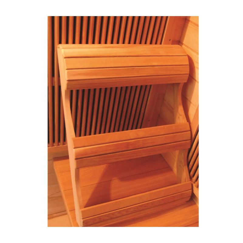 SunRay Cayenne HL400D - 4 Person Outdoor Infrared Sauna Hemlock-backrest