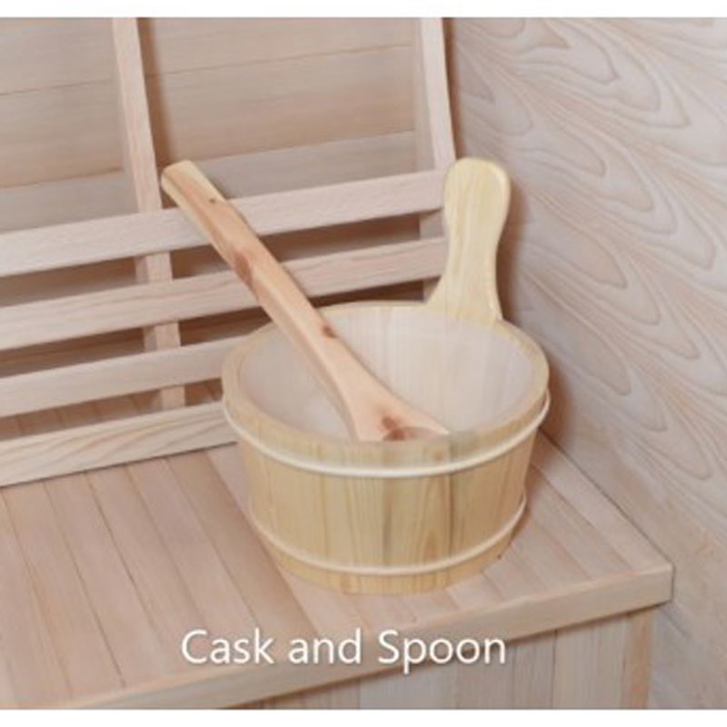 SunRay Eagle HL200D1 Outdoor Traditional Steam Sauna - Bucket & Ladle