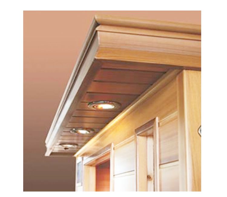 SunRay Barrett HL100K2 - 1 Person Indoor Infrared Sauna-exterior lights