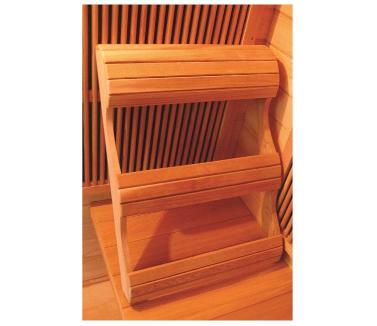 SunRay Barrett HL100K2 - 1 Person Indoor Infrared Sauna-backrest