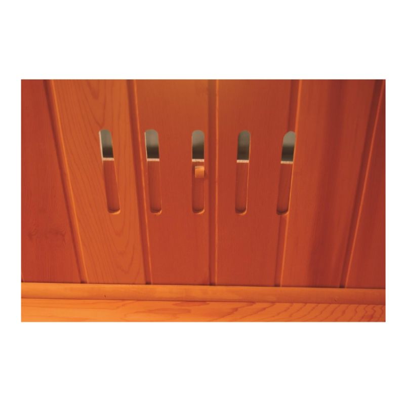 SunRay Evansport HL200K2 - 2 Person Indoor Infrared Sauna Hemlock-roof vent