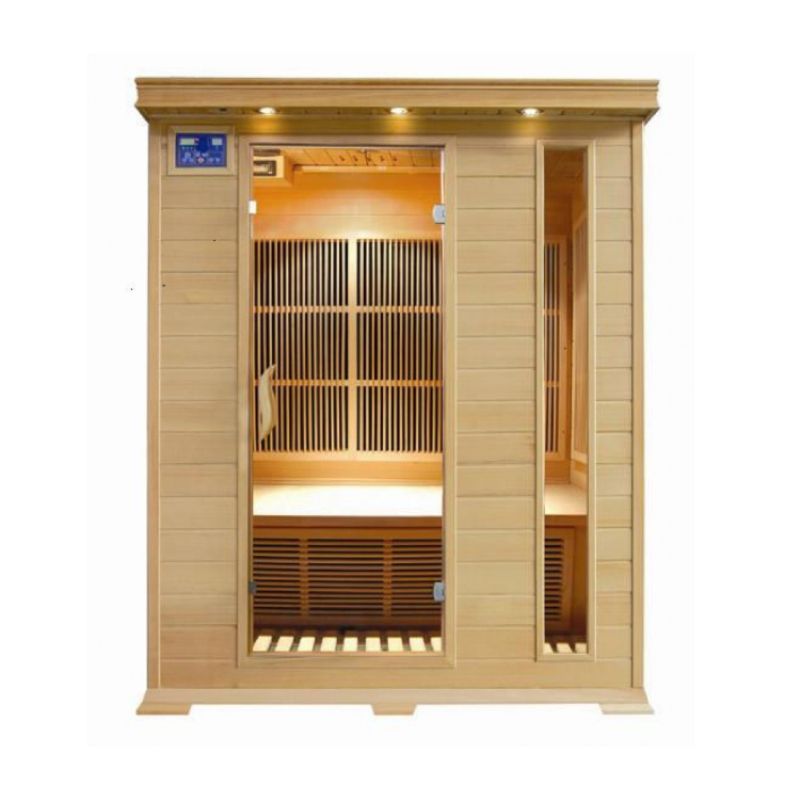 SunRay Aspen HL300K2 Indoor Infrared Sauna - 3 Person Canadian Hemlock